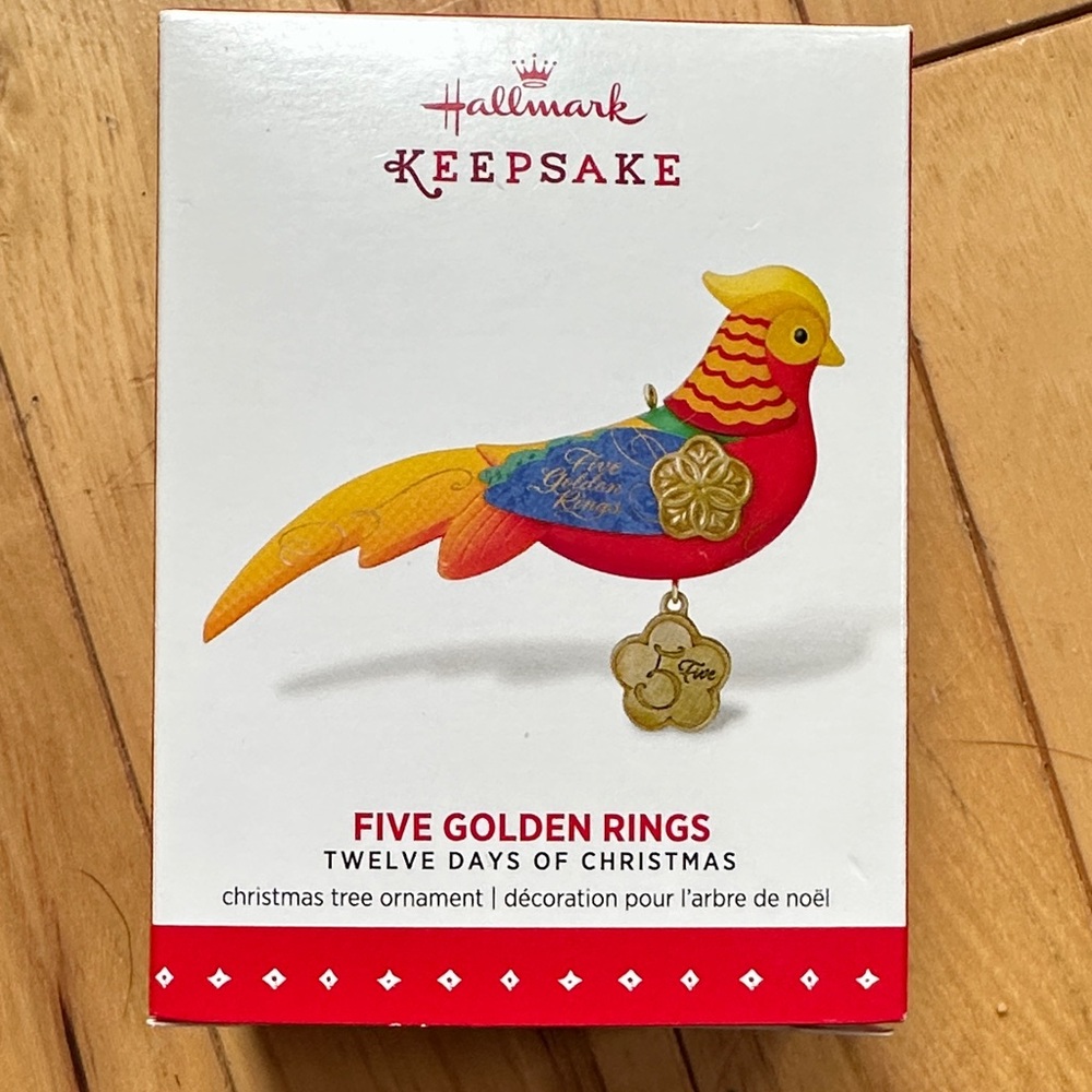 Hallmark Keepsake 12 days of Christmas Ornament - 5 Golden Rings